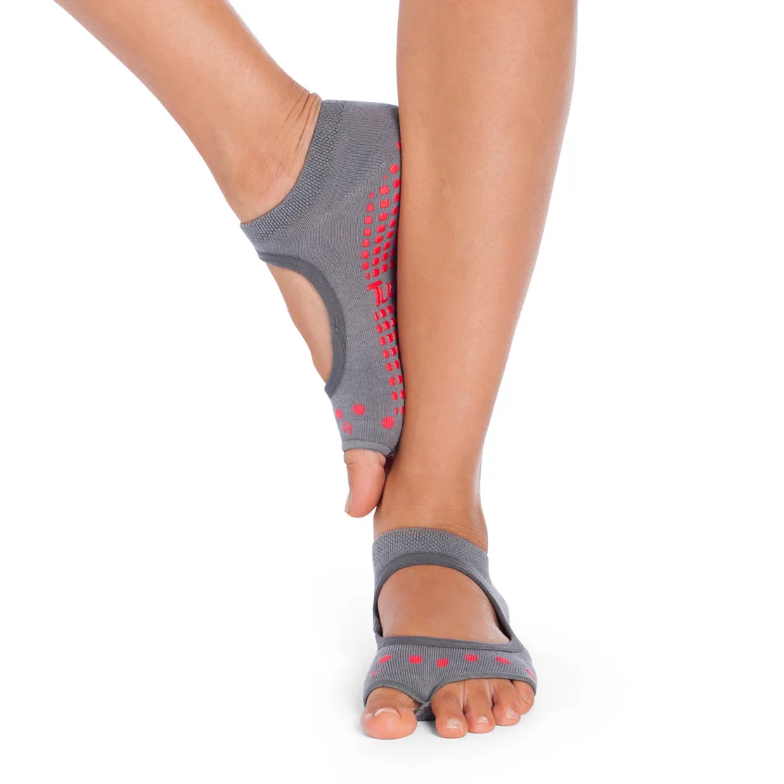 Allegro - Solid Grey Dot - Grip Socks