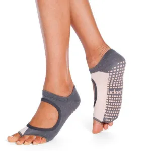 Allegro - Vertical Block - Grey/Blush  - Grip Socks
