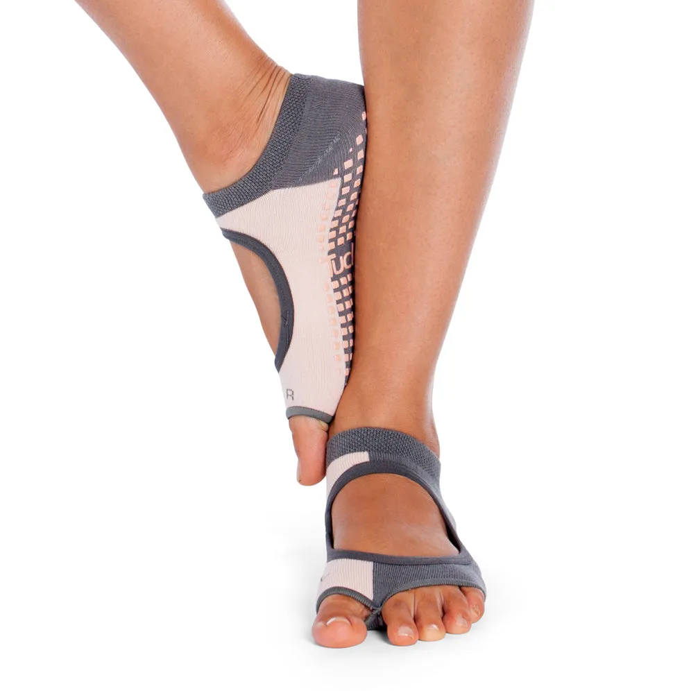 Allegro - Vertical Block - Grey/Blush  - Grip Socks