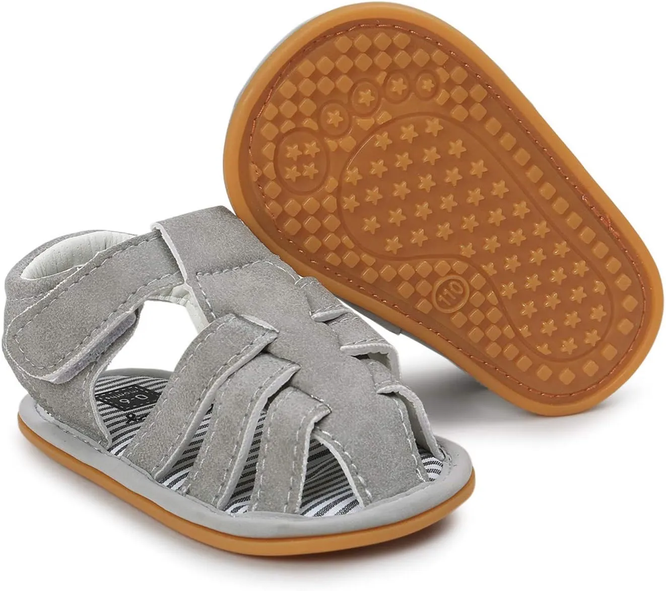 Baby Boys Girls Sandals Rubber Sole Outdoor First Walker Toddler Girls Boys Summer Shoes