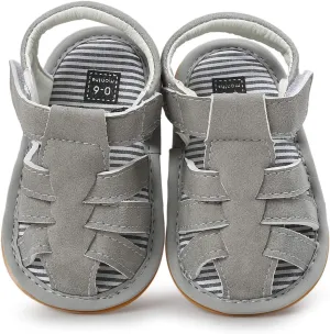 Baby Boys Girls Sandals Rubber Sole Outdoor First Walker Toddler Girls Boys Summer Shoes