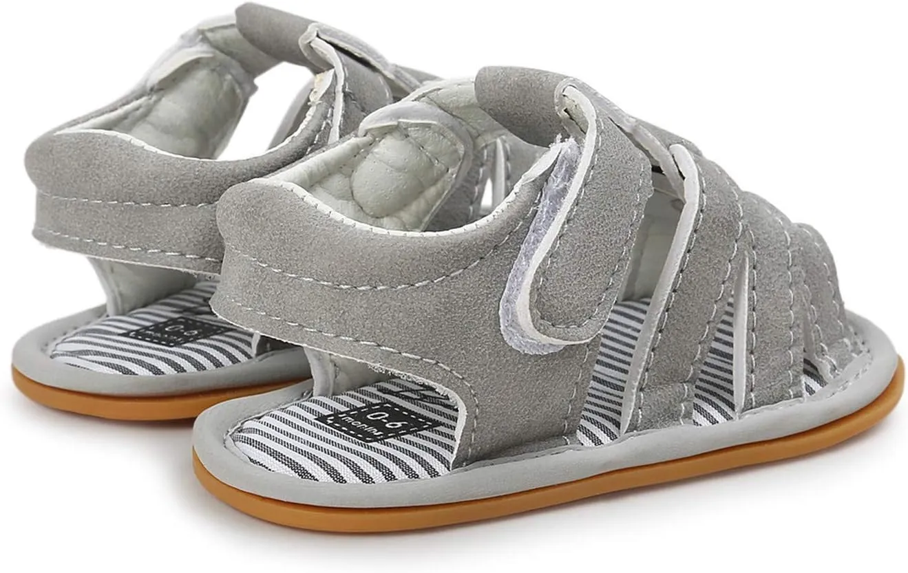 Baby Boys Girls Sandals Rubber Sole Outdoor First Walker Toddler Girls Boys Summer Shoes