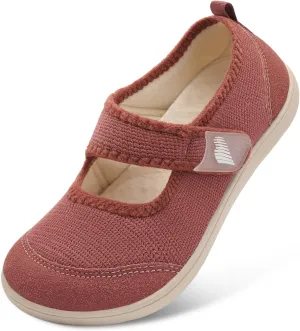 BARERUN Womens Slippers Wide Diabetic Shoes for Women Adjustable House Slippers Swollen Bunions Neuropathy House Shoes Stable Non Slip Barefoot Walking Shoes Indoor Outdoor