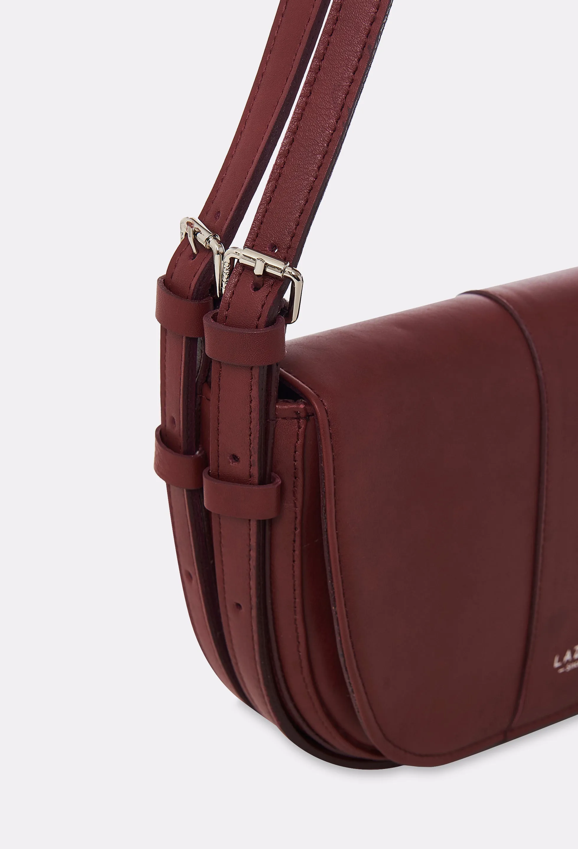 Burgundy Leather Shoulder Bag Montana