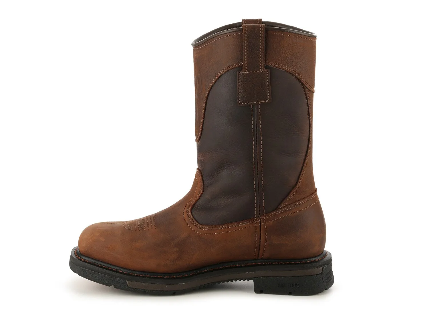 Carhartt casual boots with non-slip sole, dark brown