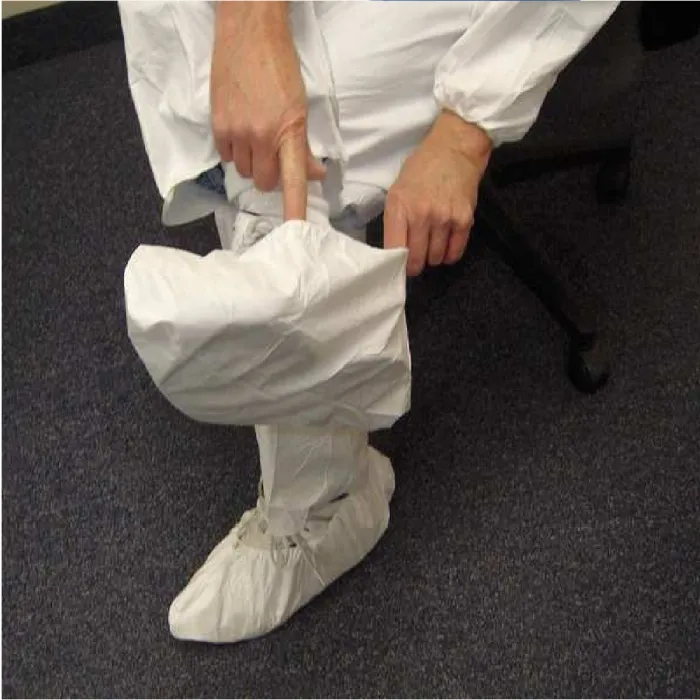 International Enviroguard MicroGuard MP 8101-L Microporous Shoe Cover, Elastic Closure, White, Large, Case of 400