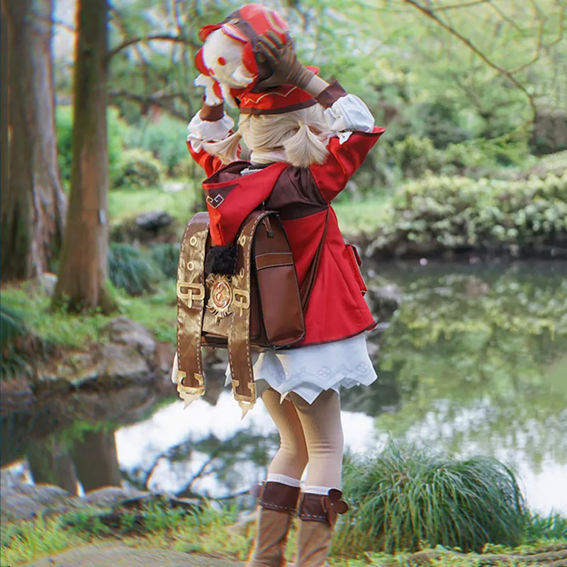 Kids Size Genshin Impact Klee Halloween Cosplay Costume