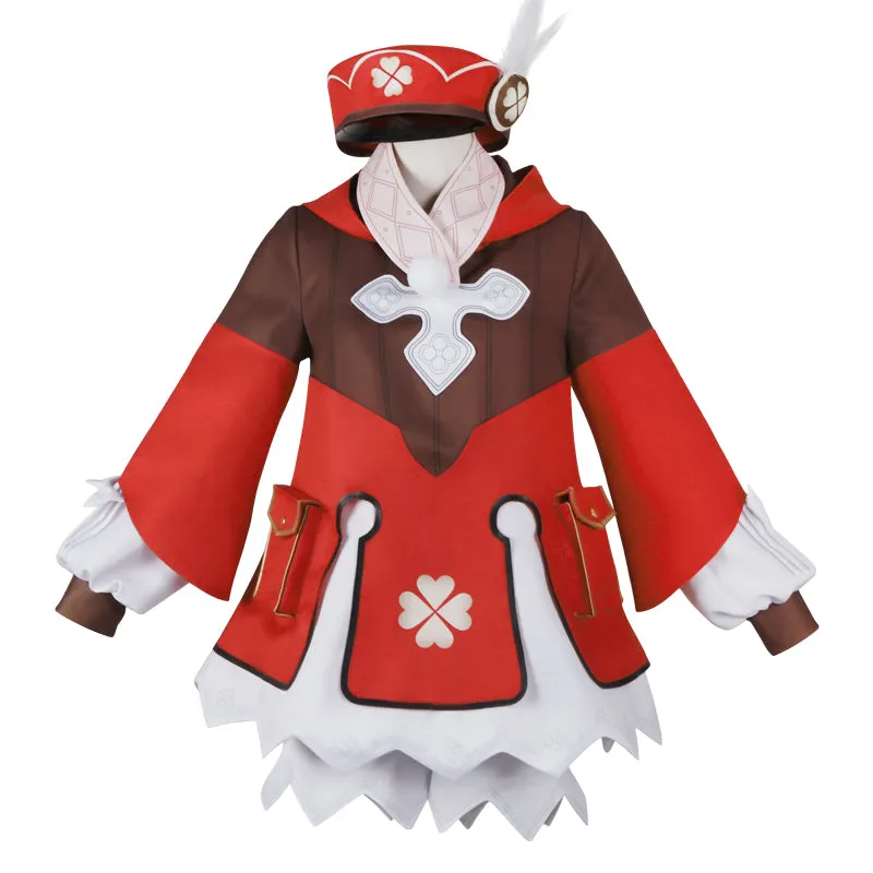 Kids Size Genshin Impact Klee Halloween Cosplay Costume