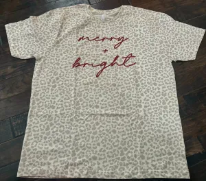 Leopard print SS merry & Bright