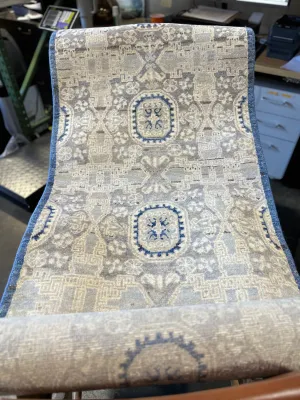 Lexington Hand-Knotted Rug (2.6’x10’)-French Blue
