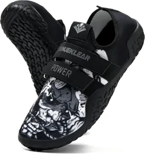 MANUEKLEAR Deadlift Shoes - Weight Lifting Shoes for Men Women - Weightlifting Squat Shoes Fitness Cross-Trainer Barefoot Gym Training Sneakers