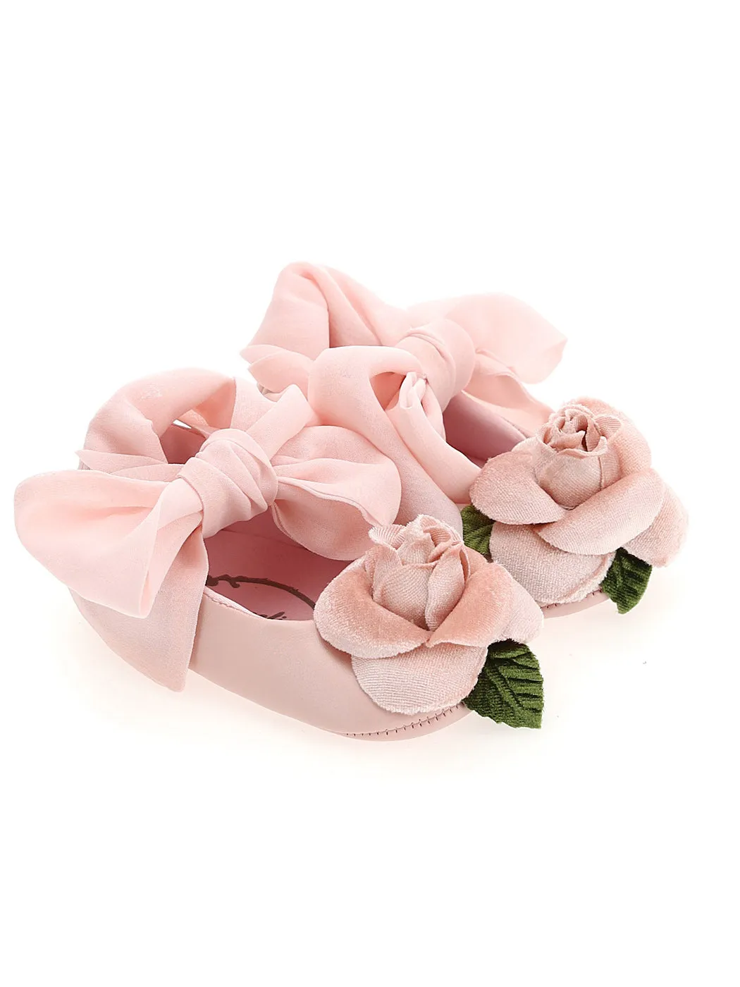 MONNALISA Baby's Coated fabric booties - 390003 Pink