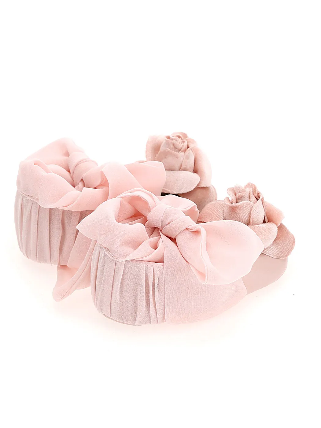 MONNALISA Baby's Coated fabric booties - 390003 Pink