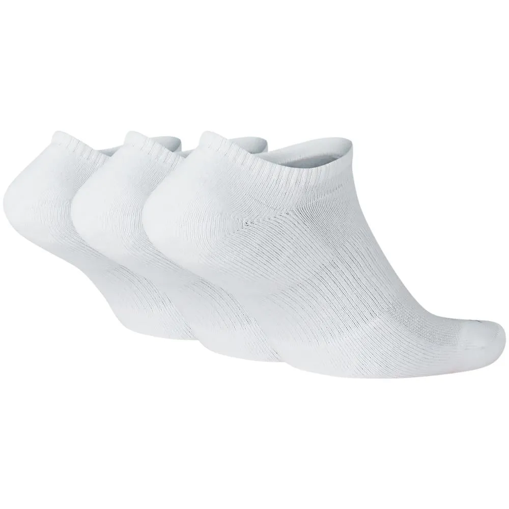 Nike Everyday Cushion No-Show 3 Pack Socks - White