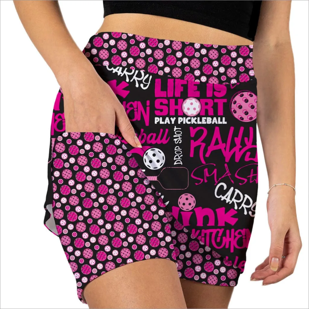 PICKLEBALL SLAM PINK SKORT