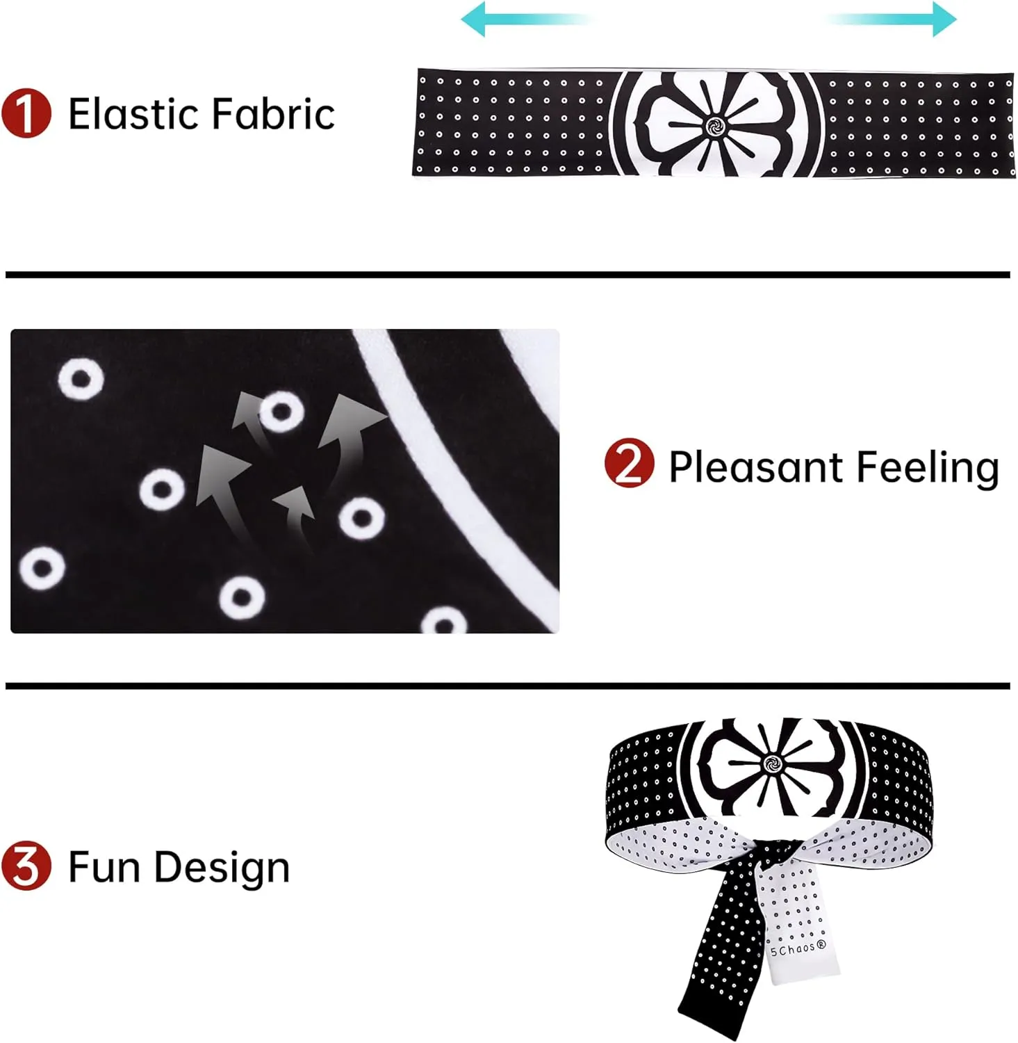 Reversible Warrior Headband, Bushido Hachimaki for Karate, Halloween, Sushi