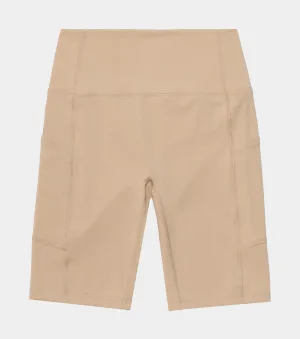 Shayla Biker Shorts Womens Shorts (Beige)