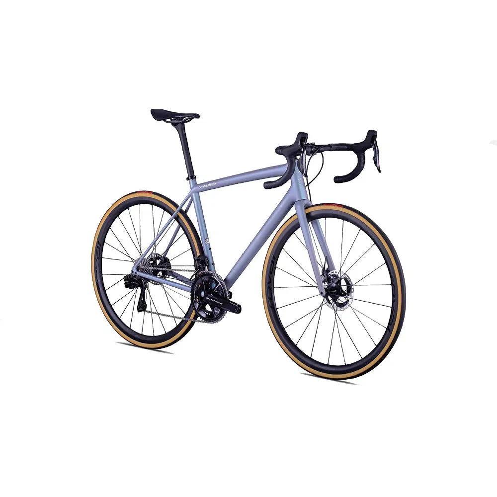 SPECIALIZED SWORKS AETHOS SW 2022 Complete Road Bike Shimano Dura Ace 9200 - Cool Grey/Chameleon Eyris Tint/Brushed Chrome