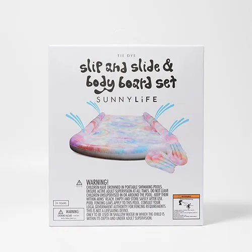 SUNNYLiFE Slip, Slide and Boogie Board Set Tie Dye Tie Dye