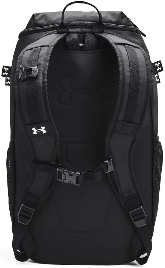 Under Armour Unisex-Adult Utility Baseball Backpack Print, (003) Black / / White, One Size Fits All