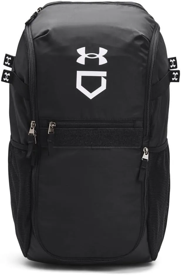 Under Armour Unisex-Adult Utility Baseball Backpack Print, (003) Black / / White, One Size Fits All