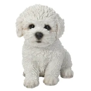 Vivid Arts 14cm Bichon Frise Puppy Pet Pals - PP-BCHN-F