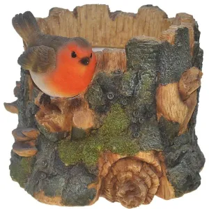 Vivid Arts 18cm Robin on Tree Planter - BG-TP01-F