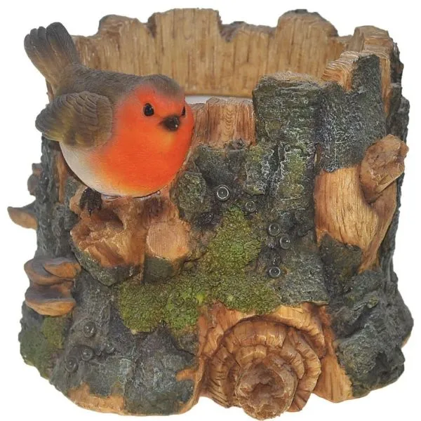 Vivid Arts 18cm Robin on Tree Planter - BG-TP01-F
