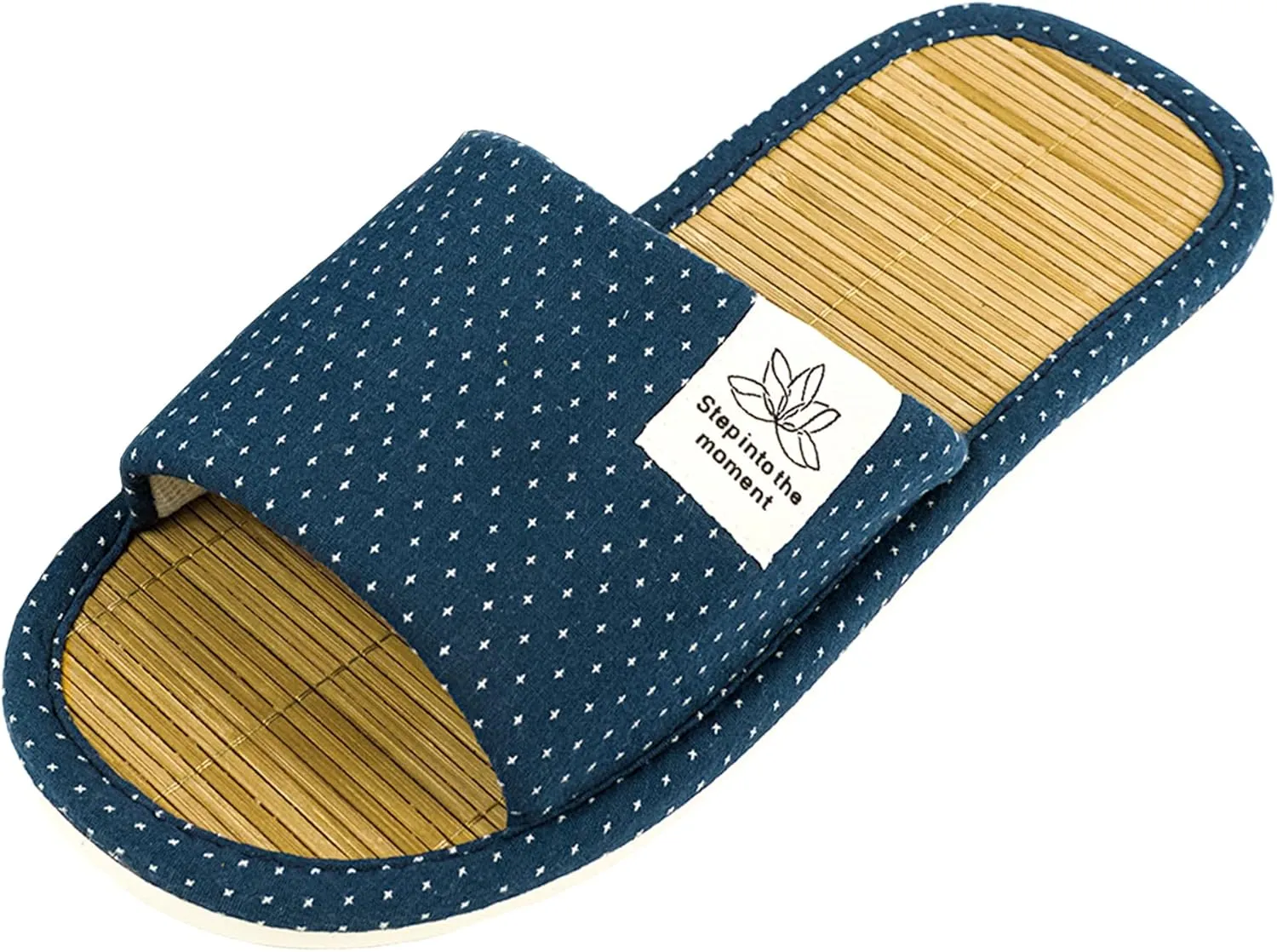 Zenley - Japanese Bamboo House Slippers for Women and Men Indoor - Organic Soft Cotton Fabric for Ultimate Comfort